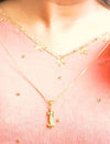 Gold Plated Laxmi Mataji Pendant with Chain