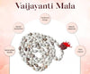 Original Vaijayanti Mala With Rudraksha Moira Stone